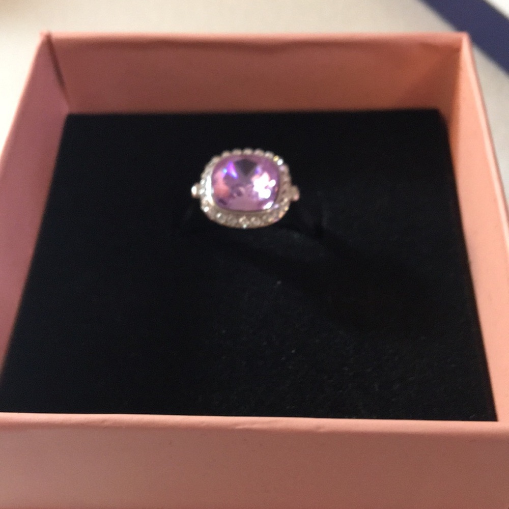 cushion cut Violet Ring